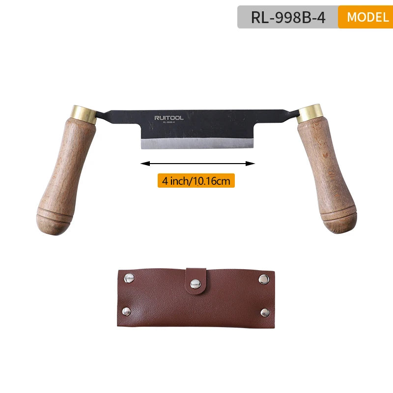 Draw Knife 4 6 8 Shave Straight Carbon Steel Blade Pull Woodworking