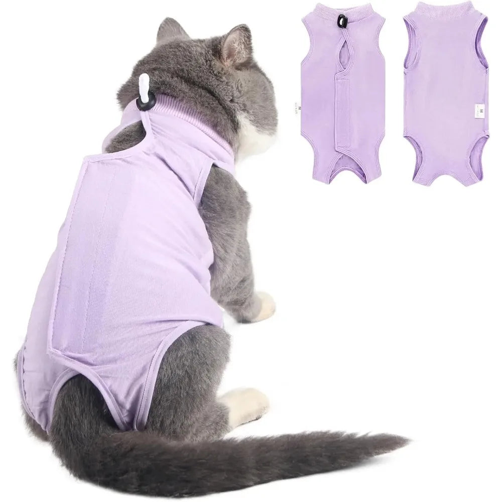 Cat Recovery Suit – Anti-Licking Onesie for Cats & Kittens