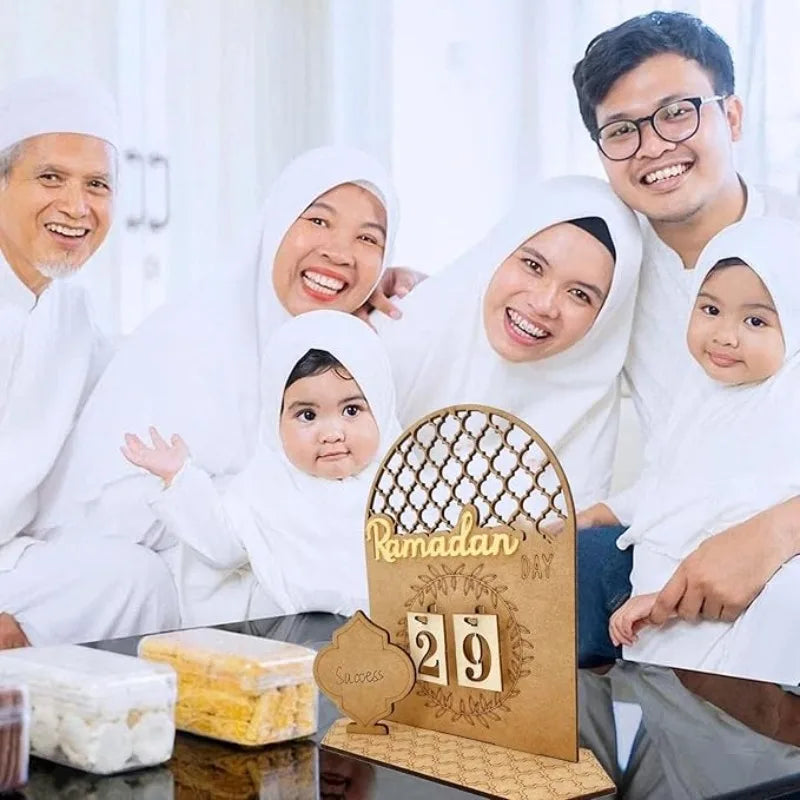 Eid Mubarak Wooden Ramadan Countdown Calendar – DIY Gift 2026
