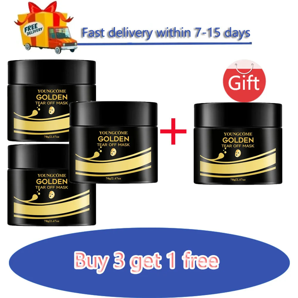 24K Gold Peel-Off Mask – Cleansing, Firming & Brightening