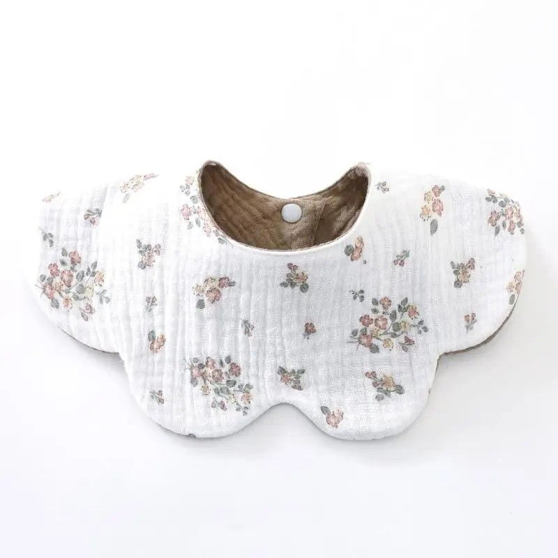 6-Layer Cotton Baby Drool Bib – Soft Burp Cloth for Newborns