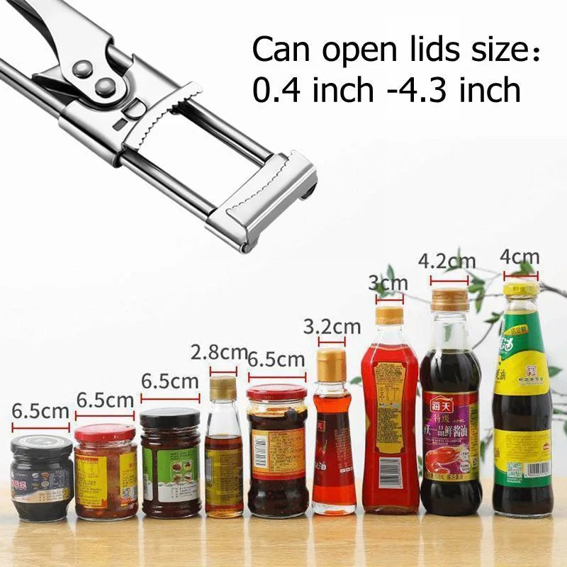 Tin or Can Opener also for Jar Opener with Opening Beer Bottle Box Novel Multifunctional Kitchen Accessories for Opening Gadgets Peaceful Pleasures Health and Wellness