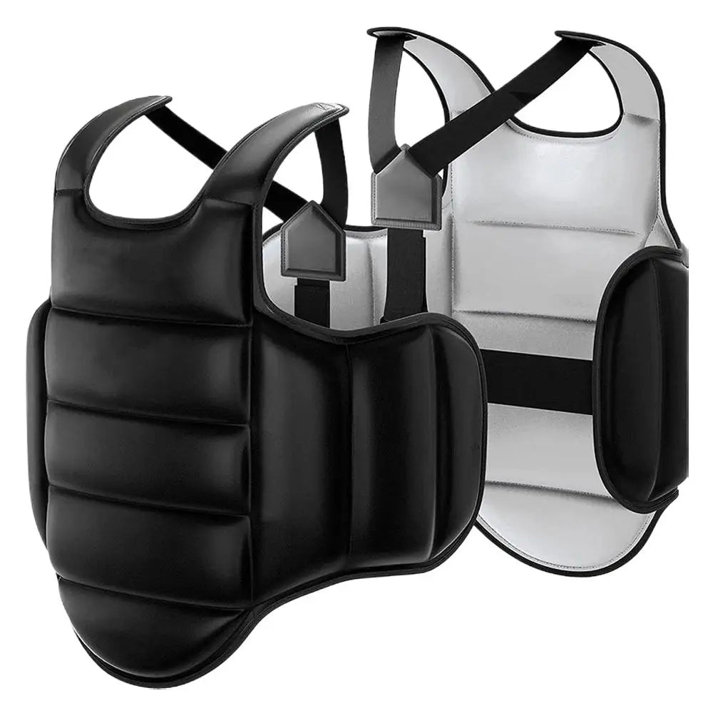 Taekwondo Chest Guard Foam Uniform for Training Peaceful Pleasures Health and Wellness Black L Sheight 160-180cm