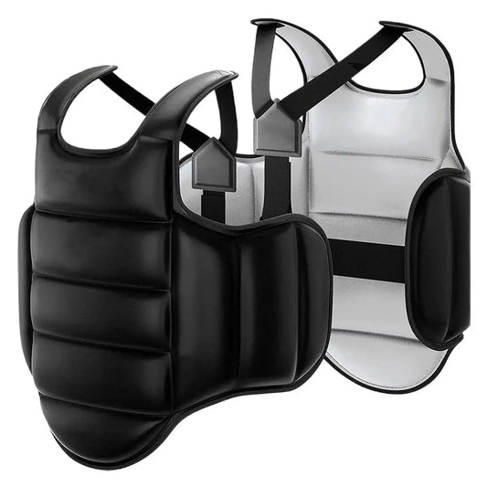 Taekwondo Chest Guard Foam Uniform for Training Peaceful Pleasures Health and Wellness Black L Sheight 160-180cm