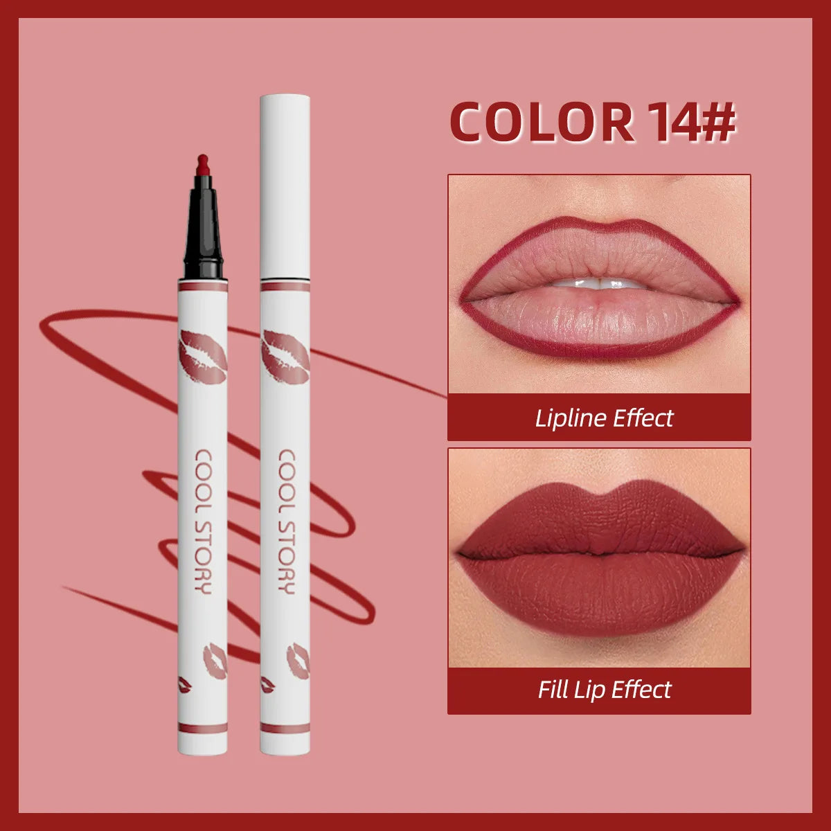 Waterproof Matte Liquid Lip Liner Pencil – Long-Lasting Color