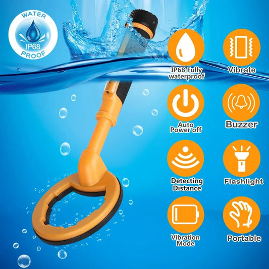 NEW Pulse Dive Underwater Detector Metal Search Detector 2 In 1 Treasure Search Machine 30m Round Probe Pinpointer Peaceful Pleasures Health and Wellness