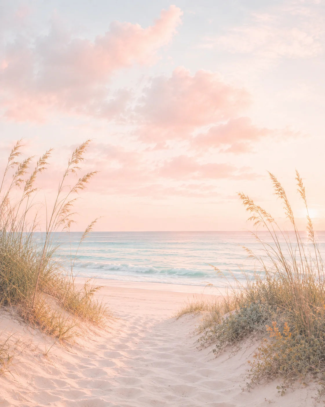 Nordic Coastal Beach Wall Art Pink Sunset Canvas Painting Tropical Ocean Palm Tree Poster Print Living Room Decor Peaceful Pleasures Health and Wellness B 30x40cm No Frame China Mainland