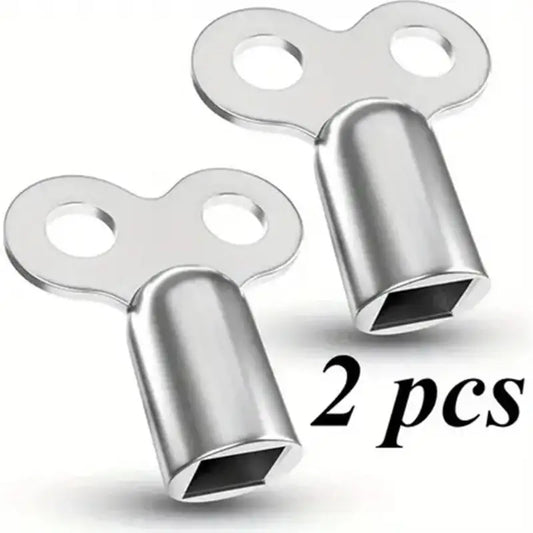 2-Pack Zinc Alloy Radiator Bleed Key – 5×5mm EU Square Valve Radiator Bleed Key Oasis Select