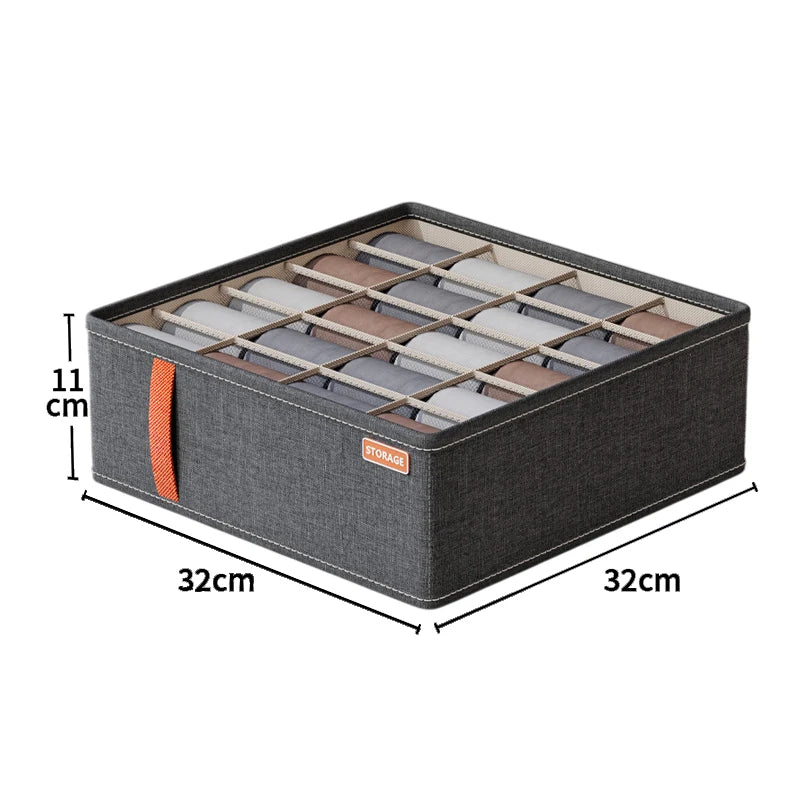 Folding Fabric Pants Storage Organizer & Drawer Divider Clothing Storage Organizer Peaceful Pleasures Health and Wellness A6