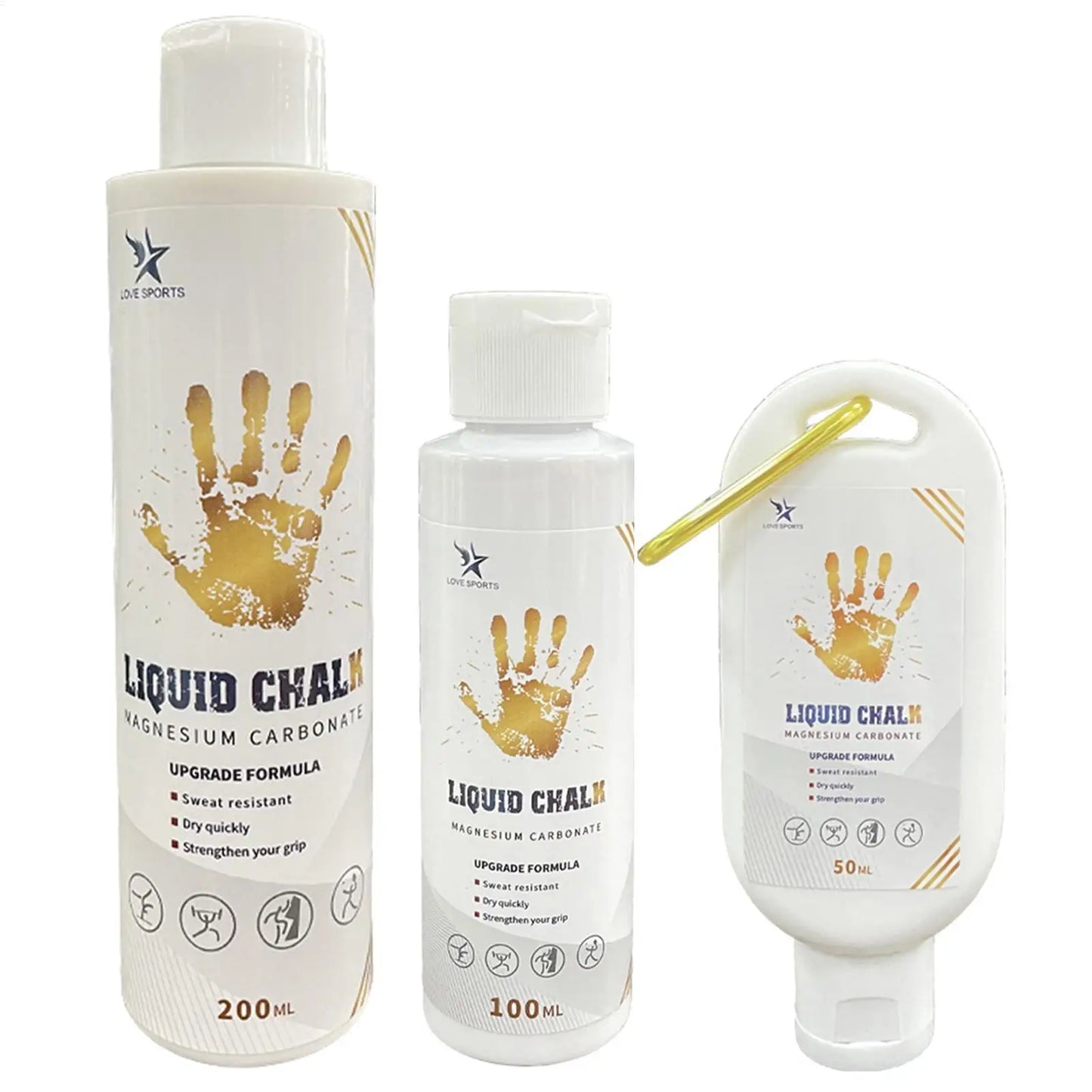 Liquid Chalk Grip Powder 50/100/200ml – Gym, Climbing & Pole