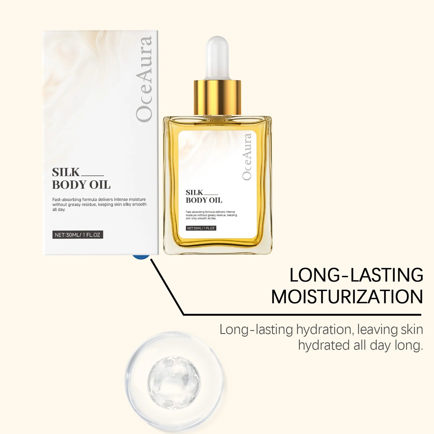 OceAura Hydrating Body Oil | Moisturizing, Brightening, Smoothing