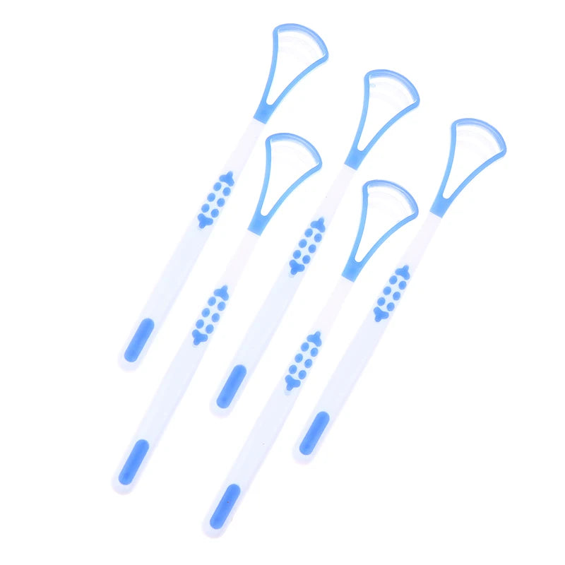 Y-Shape Food-Grade Silicone Tongue Scraper | 5 or 10 Pack