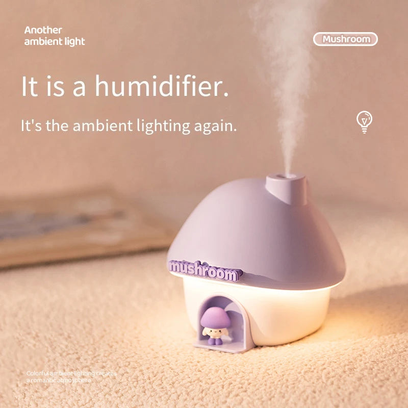 Mushroom House Mini Humidifier & Aroma Diffuser 300ml