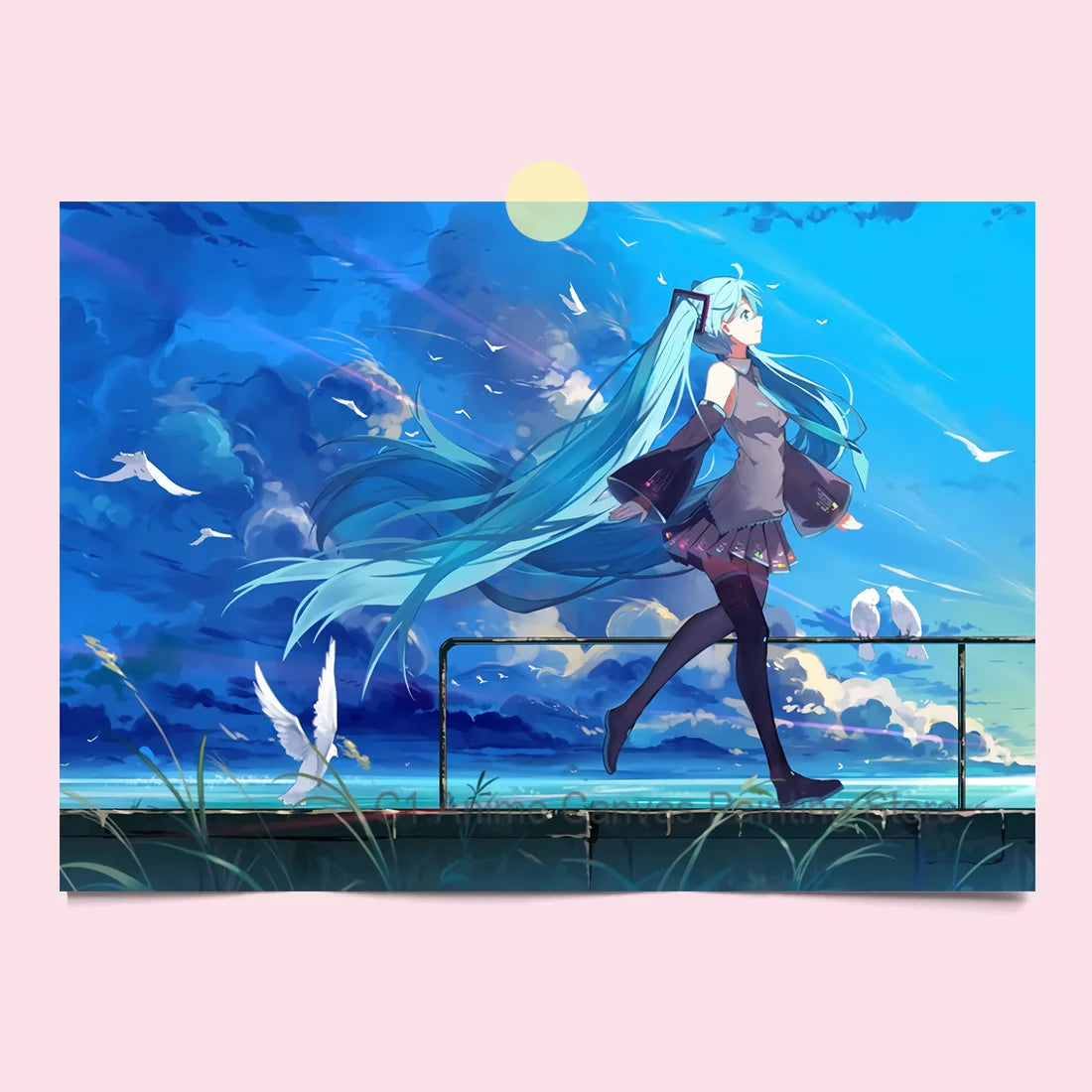 Hatsune Miku Anime Poster MIKU Magazine Bedroom Dormitory Studio Decorative Painting Photography Wallpaper DIY Gift Peaceful Pleasures Health and Wellness