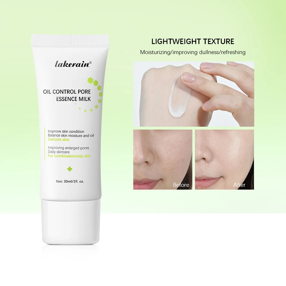 Milk Pore Minimizer Essence Face Primer Base Primer for Shine and Oil Control Hides Wrinkles and Fine Lines Long-lasting Peaceful Pleasures Health and Wellness