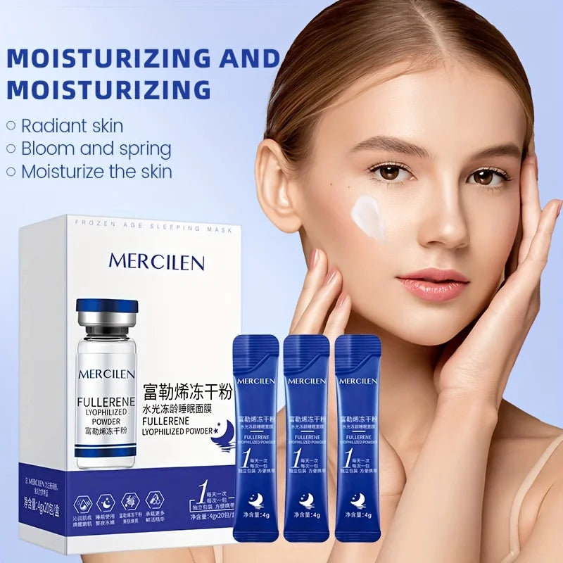 20pc Fullerene Sleeping Face Mask – Anti-Aging, Whitening & Hydration