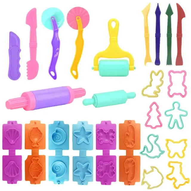 Plasticine Mold Kids DIY Craft Toys Accessories Cartoon Dinosaur