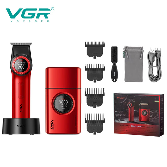 VGR 977 377 new hair trimming set, high-end men's hair clipper, intelligent shaver, whitening device, multifunctional electric c Peaceful Pleasures Health and Wellness
