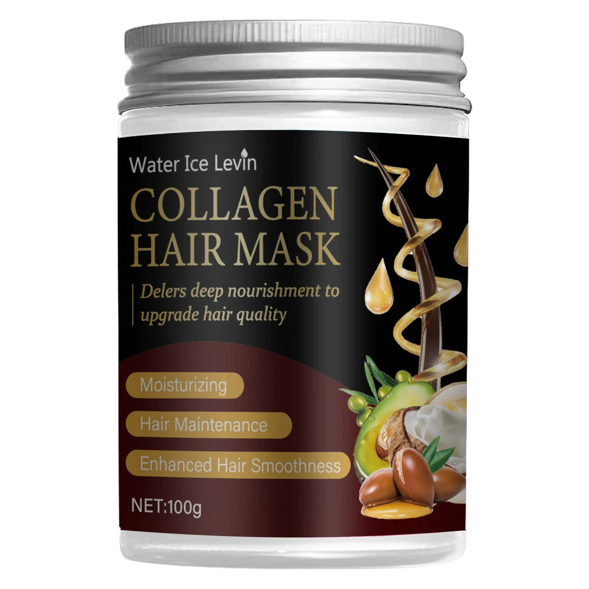 Collagen Hair Mask with Argan & Coconut Oil – Deep Moisture