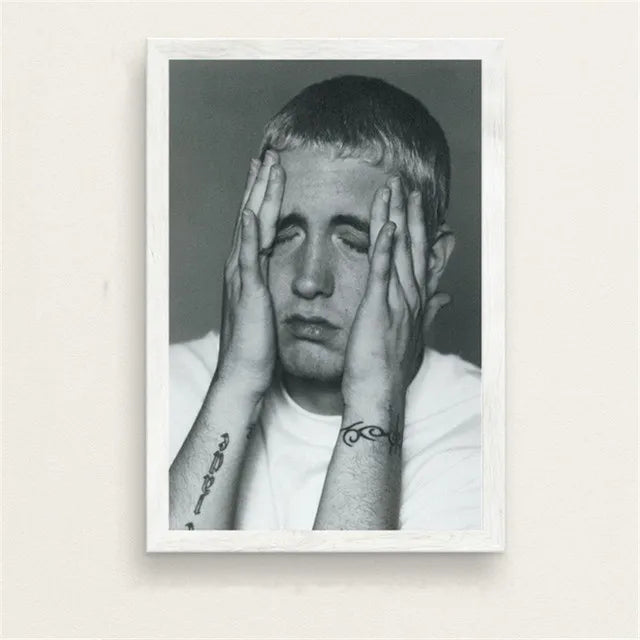 Super Rapper Eminems Posters and Prints Great Rap Singer Canvas Painting Music Star Wall Art Picture for Bedroom Home Decor Peaceful Pleasures Health and Wellness