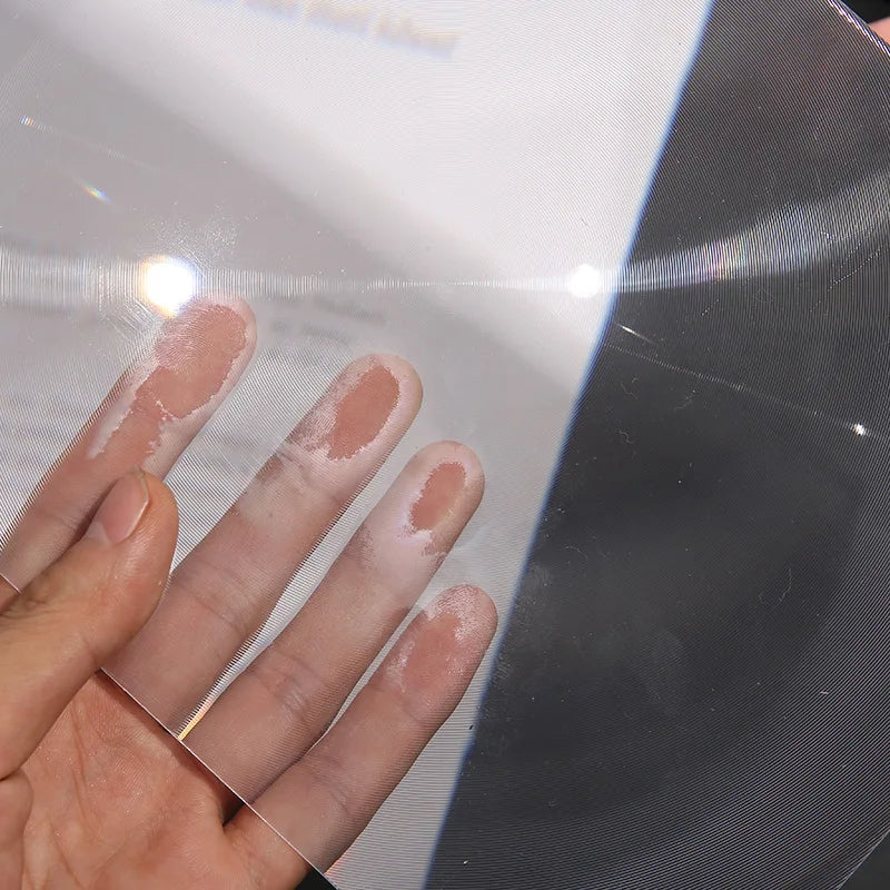 3X Reading Glass Lens Book Page 120*180Pvc Magnifying Glass Bookmark Magnifying Glass Ultra-Thin Full Page Reading Card Loupe Peaceful Pleasures Health and Wellness