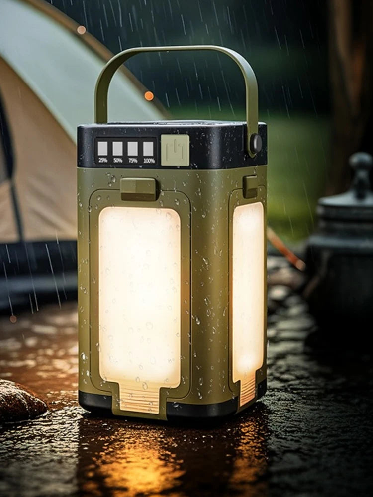 Solar Foldable Camping Lantern – Rechargeable LED Light & Power Bank Peaceful Pleasures Health and Wellness