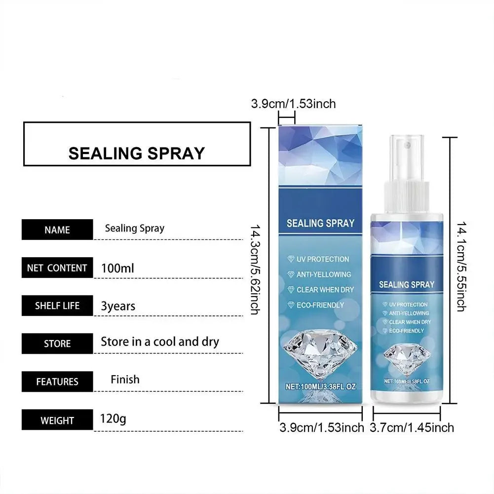 Premium 100ml Stone Art Sealer Spray, Fast Dry Clear Protective Sealant for Painted Stones, Diamond Painting & DIY Crafts Sealer Peaceful Pleasures Health and Wellness