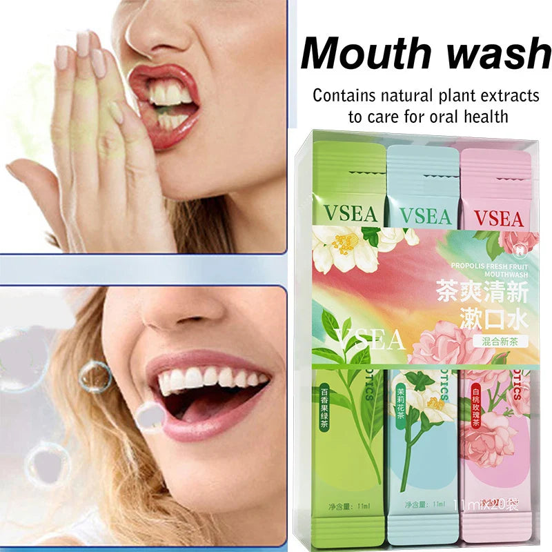 DR.DAVEY Tea Mouthwash 20pcs – Portable Fresh Breath Sachets