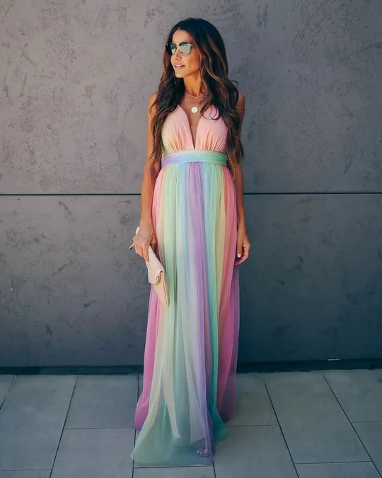 Deep V-Neck Lace Feather Maternity Gown | Photo Shoot Dress