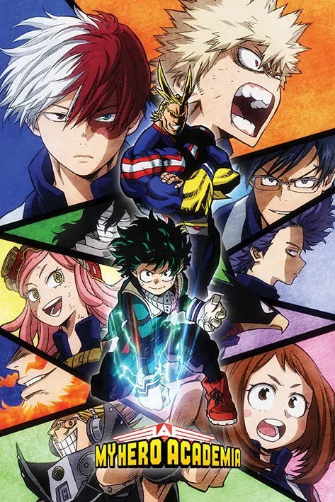 Japanese Anime My-Hero-Academia Poster Cartoon Manga Canvas Painting Wall Art Pictures Home Kids Room Decor Gift Peaceful Pleasures Health and Wellness 20X30CM A11