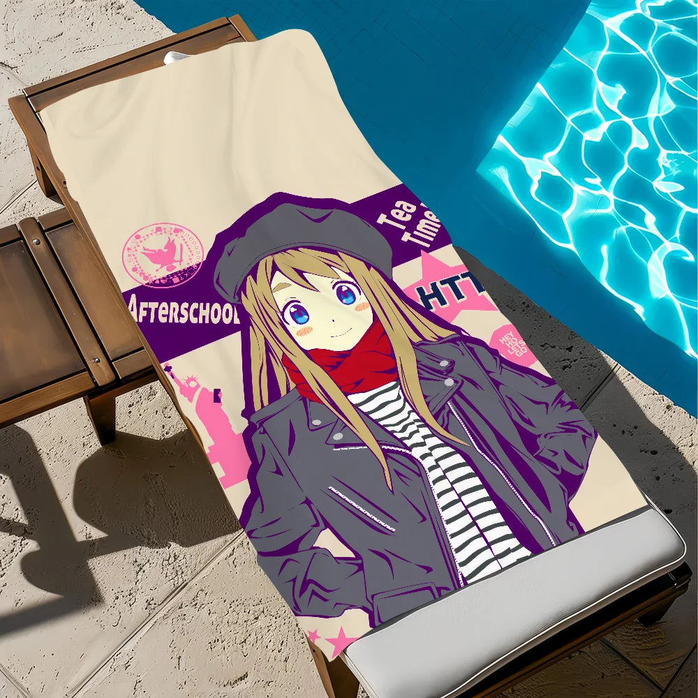 K-ON Anime Quick-Dry Beach Towel | Soft Microfiber Pool & Gym