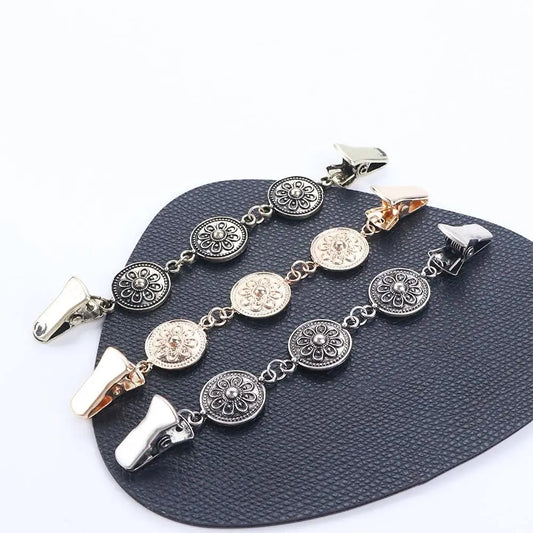 Retro Alloy Cardigan Clip | Vintage X-Shape Sweater Fastener Clothing Clip Fastener Oasis Select