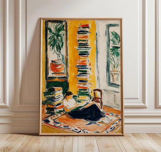 Woman Reading by Window Canvas Wall Art | Book Lover Decor Canvas Wall Art Peaceful Pleasures Health and Wellness