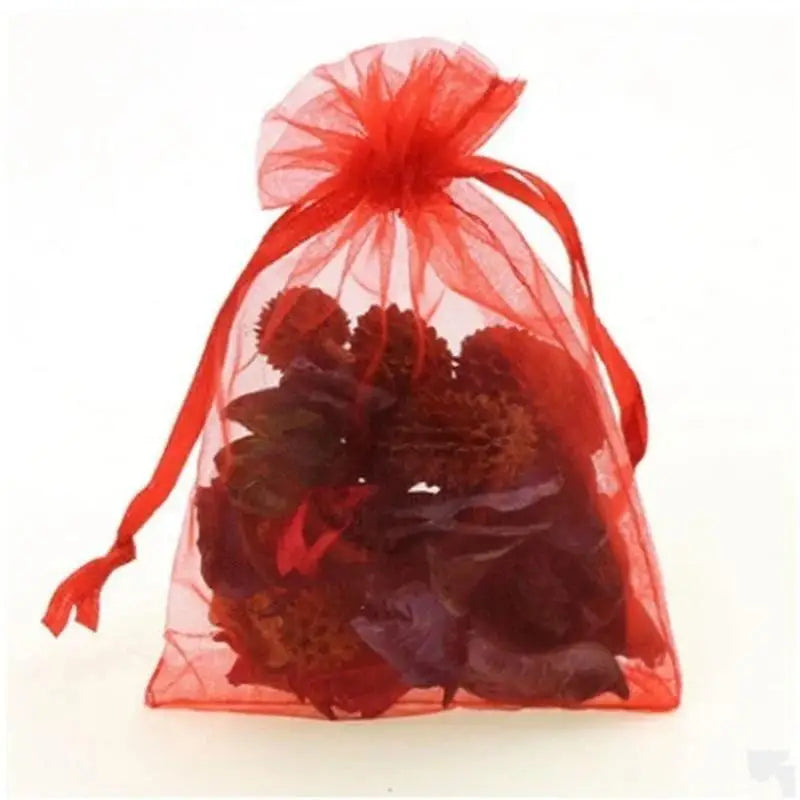 Drawable Organza Bags Wedding Christmas Jewelry Packaging Random
