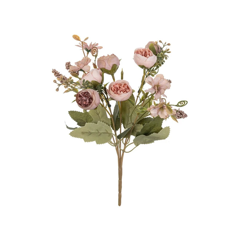 Silk Peony Artificial Flower Bouquet | Wedding & Home Decor