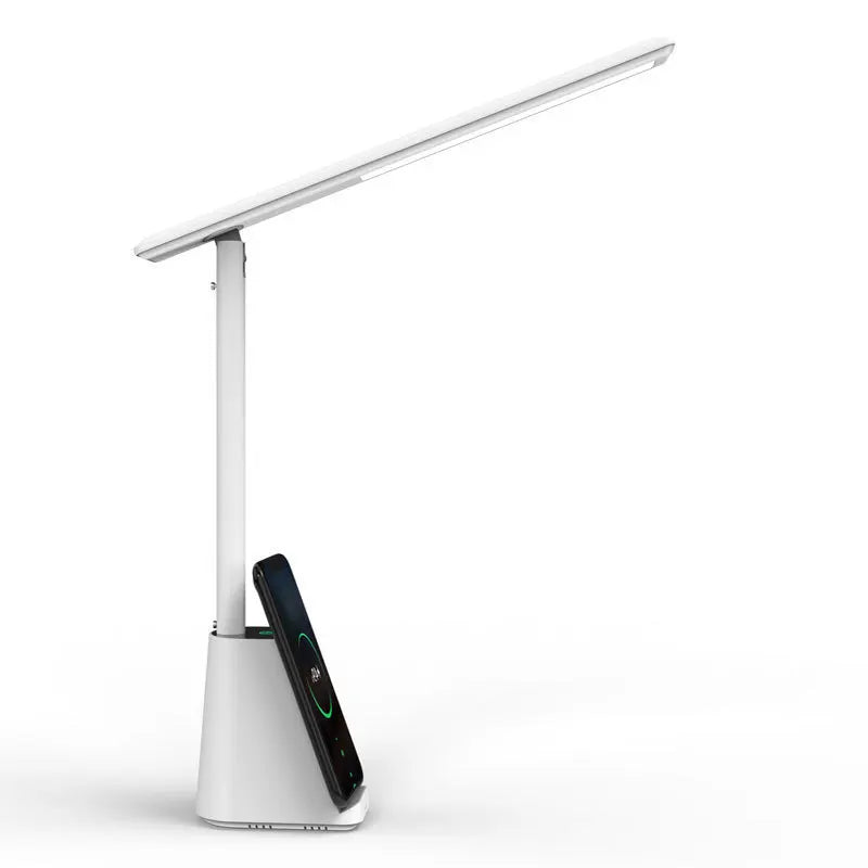 15W Wireless Quick-Charging Desk Light Eye-Protecting LED Folding Plug-in Intelligent Desk Lamp For Work And Study Table Lamps Peaceful Pleasures Health and Wellness