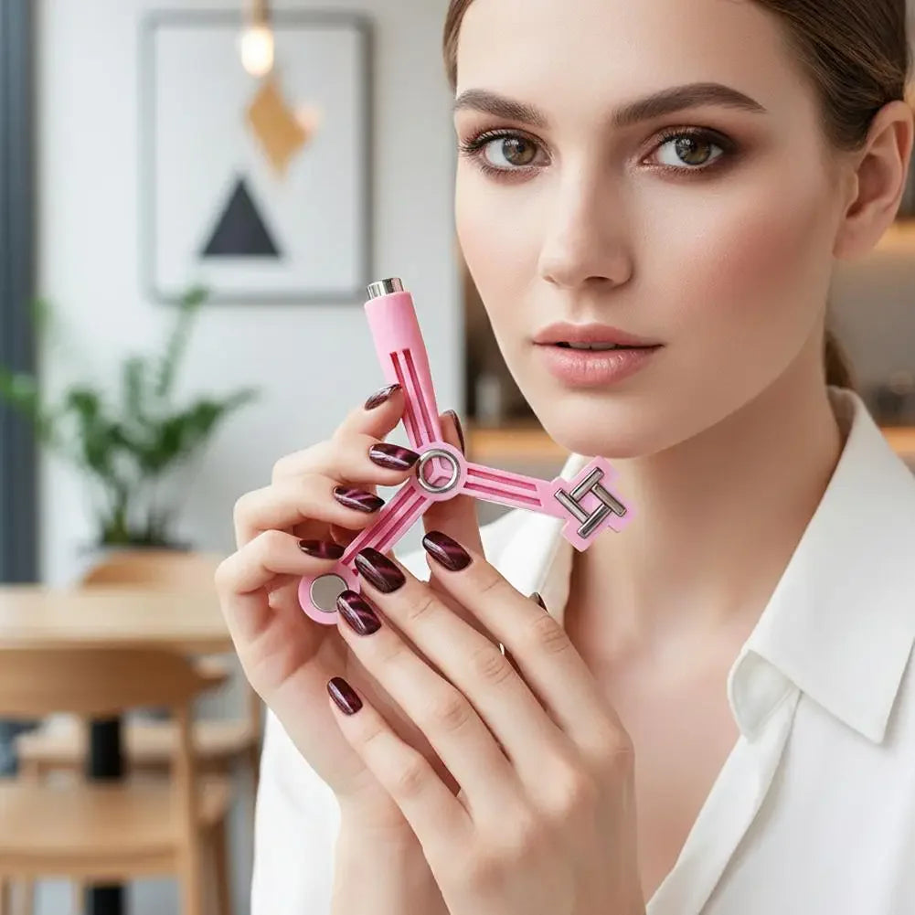 4-in-1 Cat Eye Magnetic for Nails, Windmill Cylindrical Strong Magnetic Tip for Flower Side Light Shape Gel Nail Polish Tool Peaceful Pleasures Health and Wellness