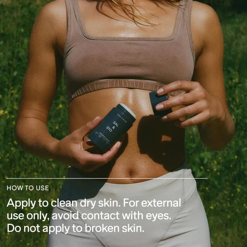 SALT& STONE Brand Deodorant Black Rose Oud Neroli Basil Eliminate Body Odors Fragrance Blam Stick Unisex Natural Plant Deodorant Peaceful Pleasures Health and Wellness