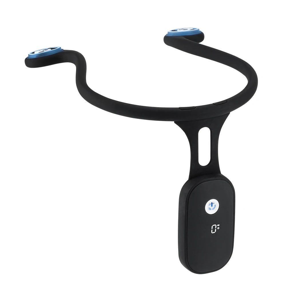 Smart Back Posture Corrector Humpback Vibration Reminder Turtle Neck Corrector for Adult & Child Shoulder Back Straighten Peaceful Pleasures Health and Wellness black