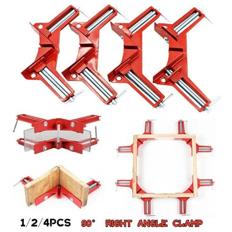 90° Right Angle Clamp Set for Woodworking & Picture Framing Peaceful Pleasures Health and Wellness 2pcs