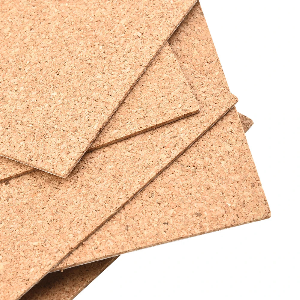 Cork Coasters Square Thick Mat DIY Backing Sheet Home Bar Household