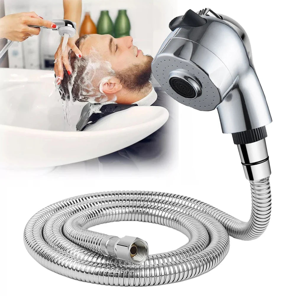 Salon Shampoo Bowl Sprayer Kit – G1/2 Hose & Sprayer Head