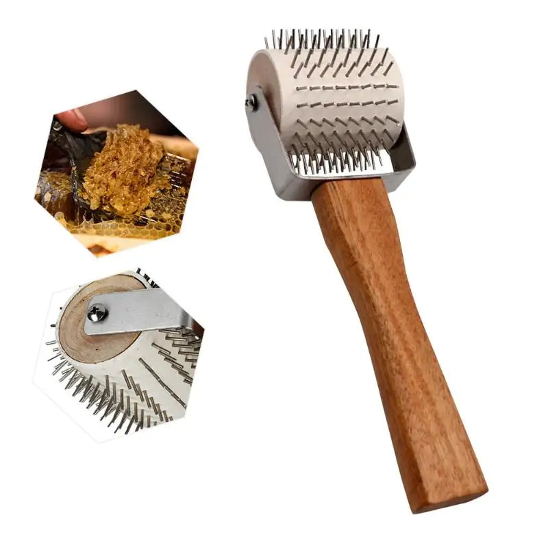 Honey Uncapping Roller | Beekeeping Needle Wheel Fork Tool