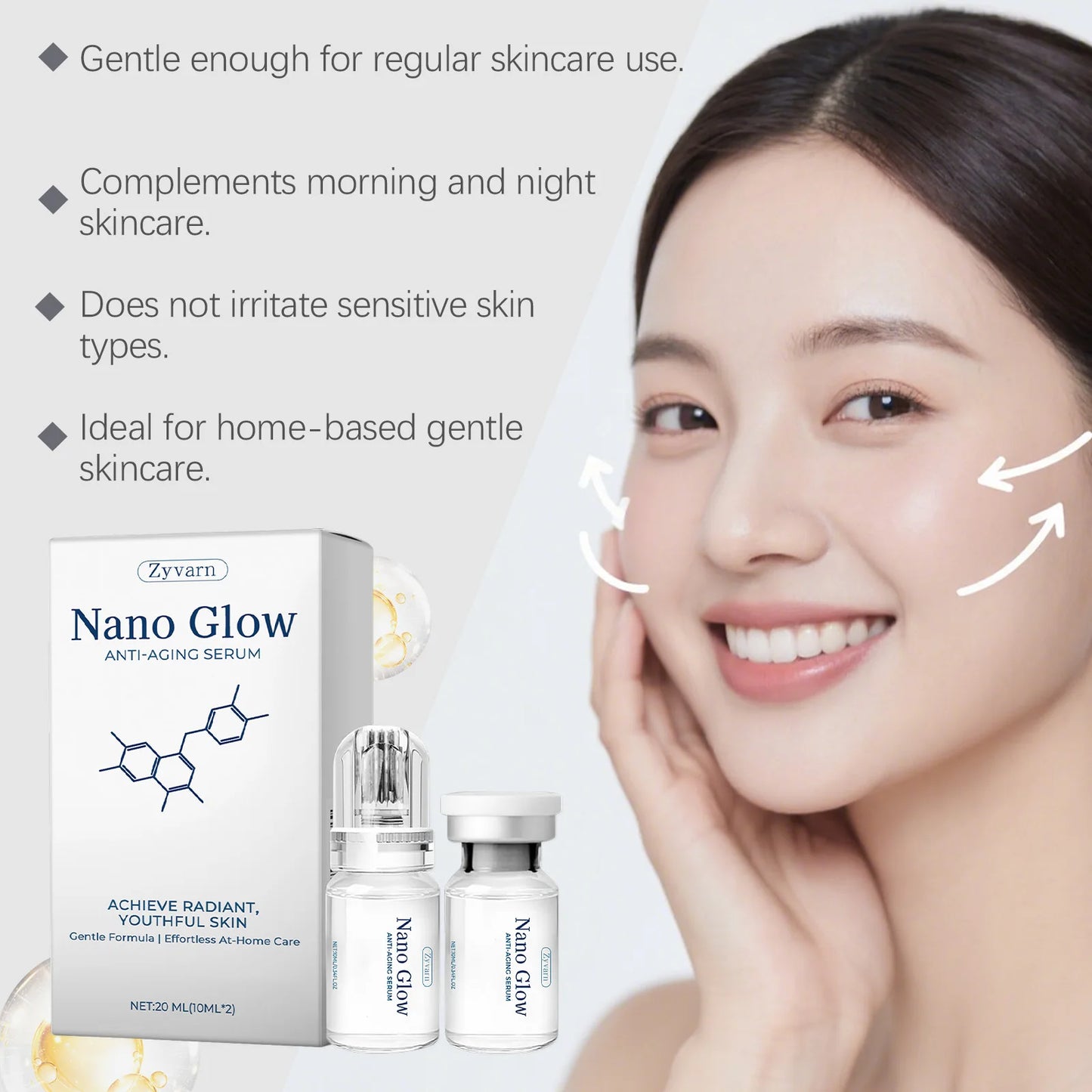 Jaysuing Microneedle Roller Serum Set – Hydrating & Brightening