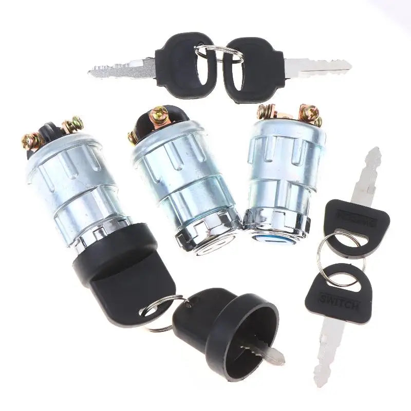 3/4 Position Motorcycle Ignition Switch Waterproof Lock Kit with Key Anti Rust Durable Starter for Electric Bike Scooter Peaceful Pleasures Health and Wellness