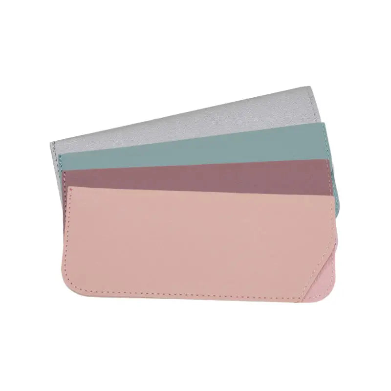 Slant Opening Eyeglass Pouches Soft Dustproof Sunglass Storage Sleeve Portable Knife‑Shape Spectacle Case Eyewear Protective Bag Peaceful Pleasures Health and Wellness 4 colors