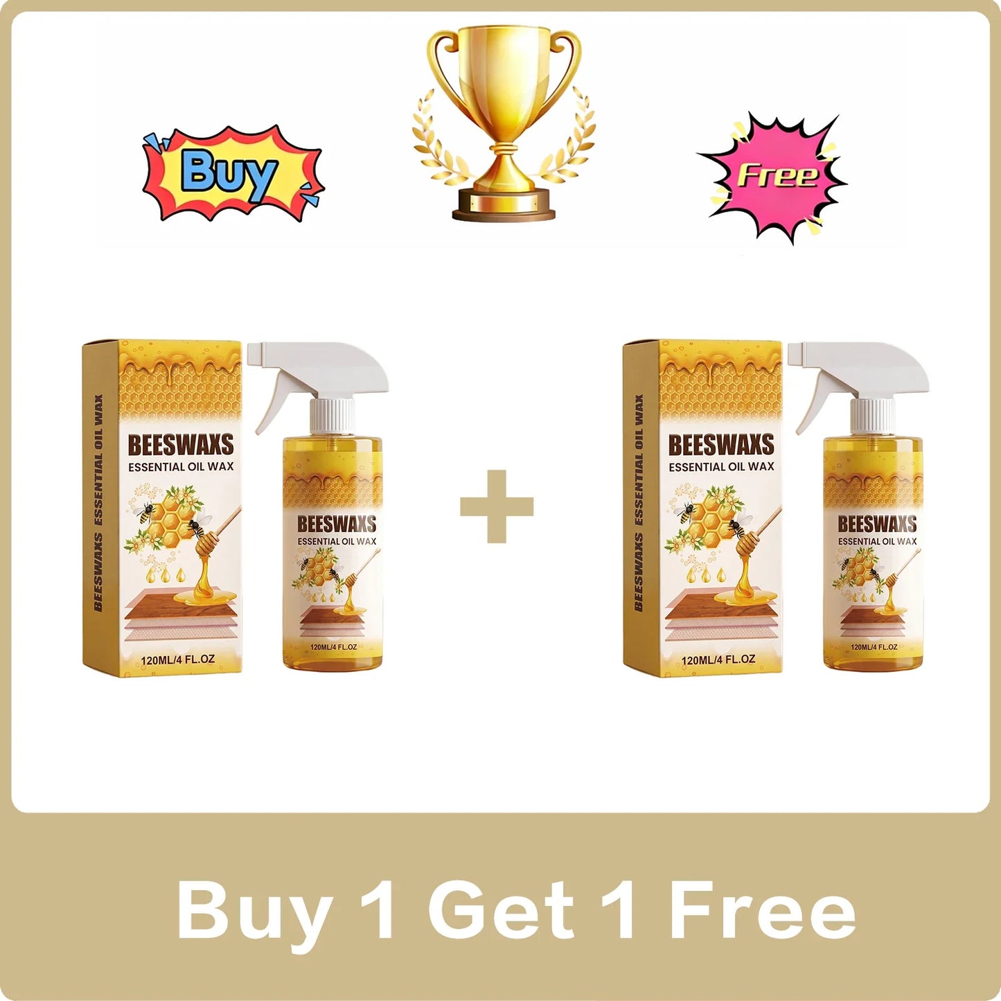 Beeswax Furniture Polish Spray – Wood Gloss & Care 120ml