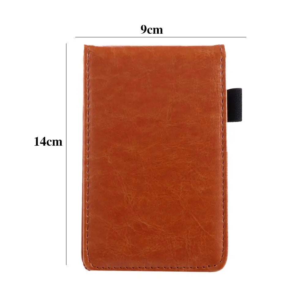 Office School Supplies Diary Small Memo Pads Leather Cover Mini Notepad A7 Notebook Business Memos Pocket Planner Peaceful Pleasures Health and Wellness