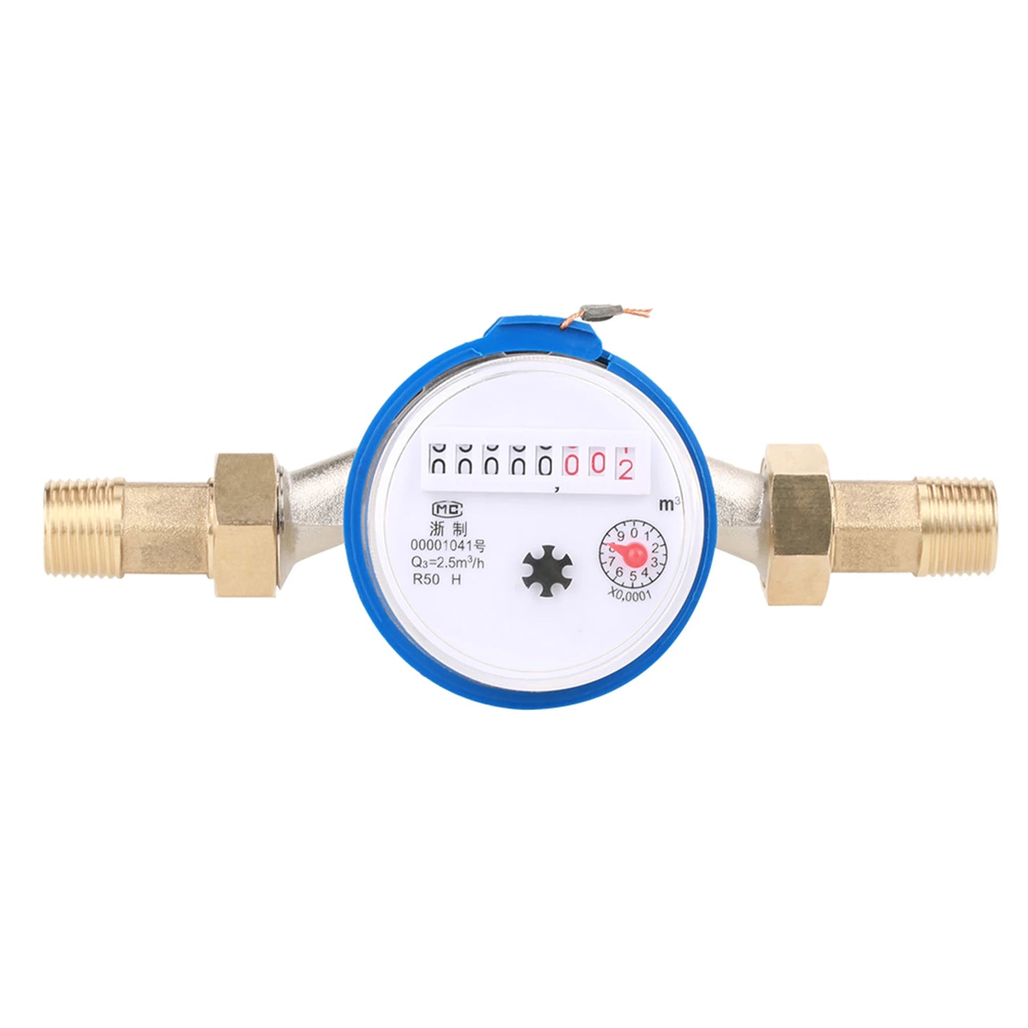 Cold Water Meter Highest Quality Materials Easy To Install Resistant To Corrosion Water Meter for Measuring Home Garden Water Peaceful Pleasures Health and Wellness