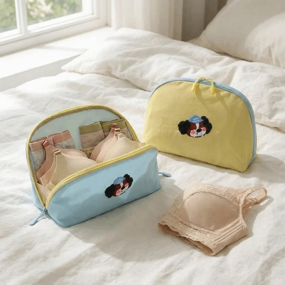 Cartoon Waterproof Bra & Underwear Storage Bag | Zipper